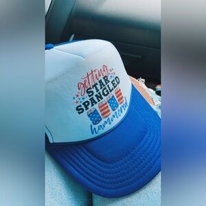 Blue Patriotic Trucker Hat